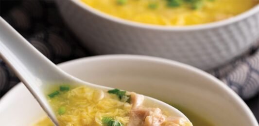 Egg chicken soup