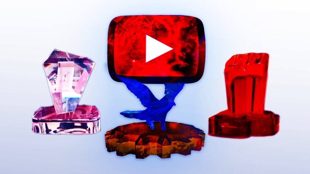 Youtube Play Button! How Many Types Of? Let's Take A Look At All 5 In